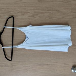 Carly Jean Los Angeles V Neck Tank in Cream